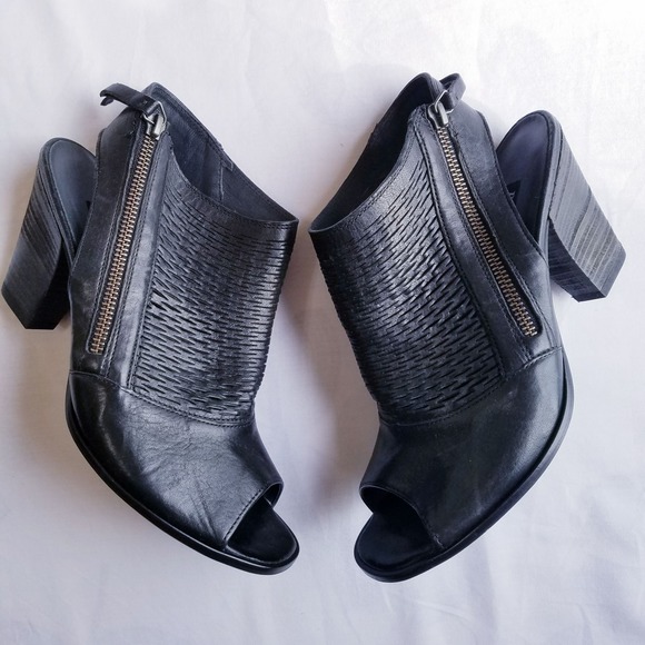 🌸paul Green Black Strap Heels size 8 - Picture 1 of 5